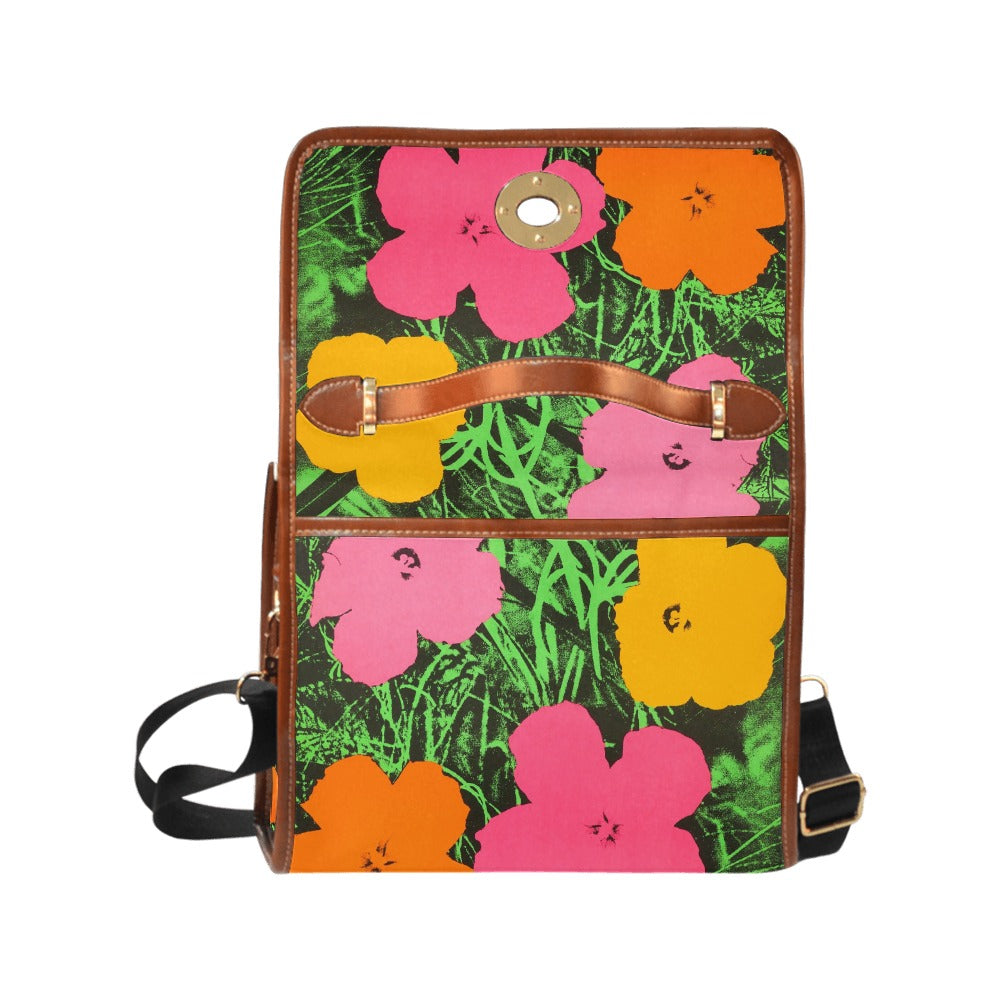 ANDY WARHOL - FLOWERS - WATERPROOF CANVAS BAG FOR HER