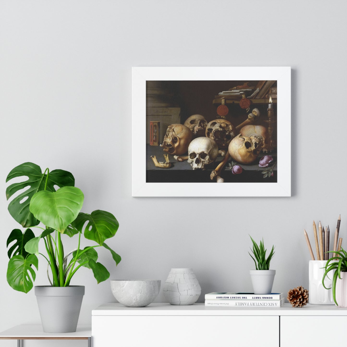 AELBERT JANSZ VAN DER SCHOOR - VANITAS STILL LIFE (1640-1672) - FRAMED POSTER