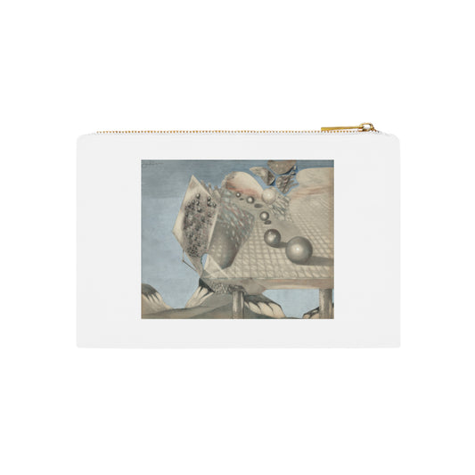 PAUL GAULOIS - COMPOSITION WITH SPHERES, SQUARES, PILLARS, etc - COTTON CANVAS COSMETIC BAG TRAVEL ORGANIZER