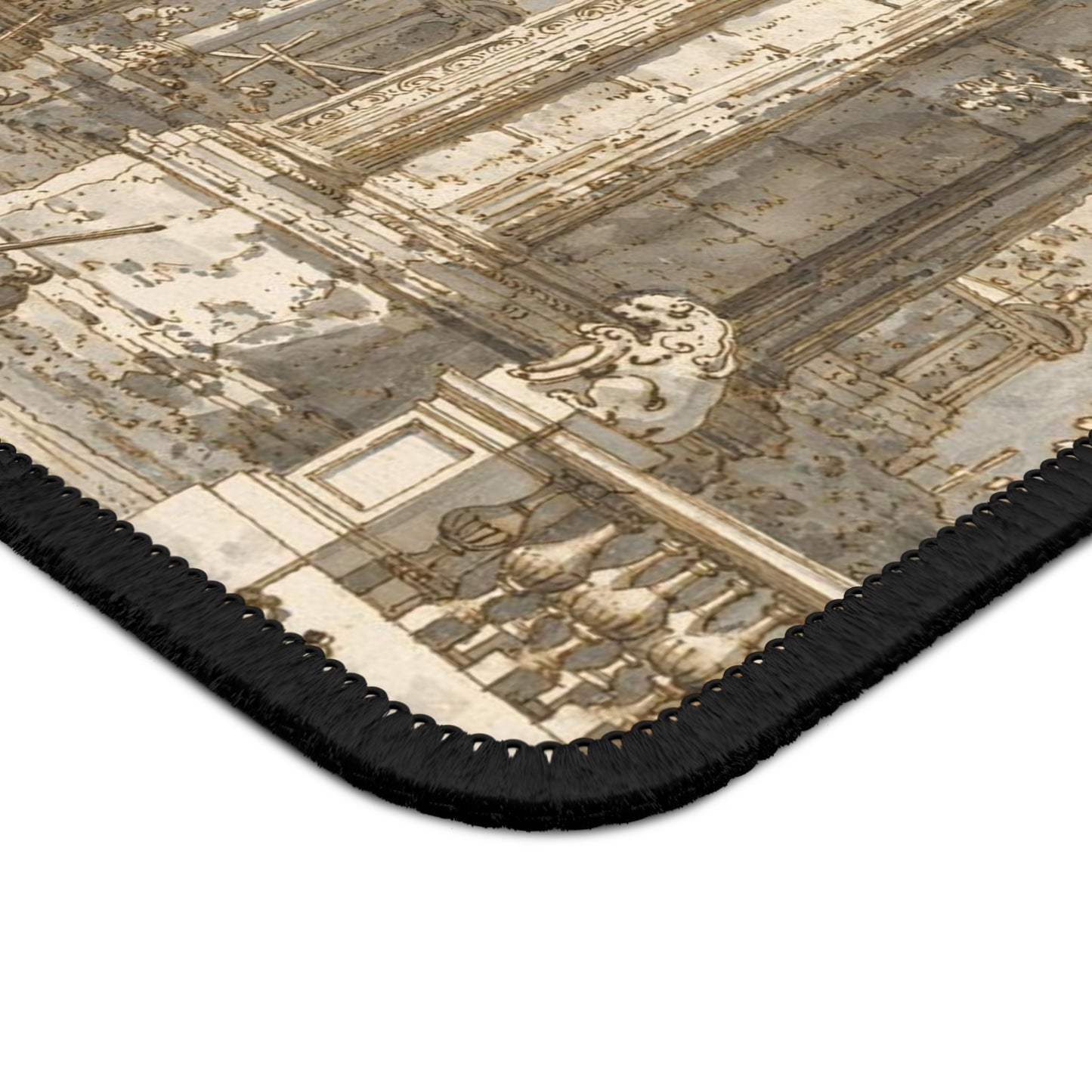 CANALETTO - CAPRICCIO WITH A ROMAN TRIUMPHAL ARCH - GAMING MOUSE PAD