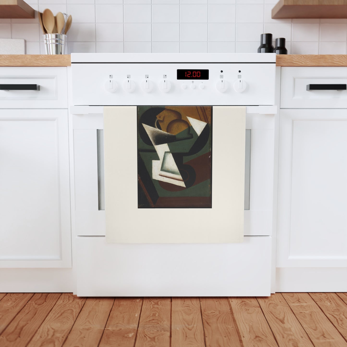 JUAN GRIS - DISH OF FRUIT - ORGANIC COTTON KITCHEN HAND TOWEL