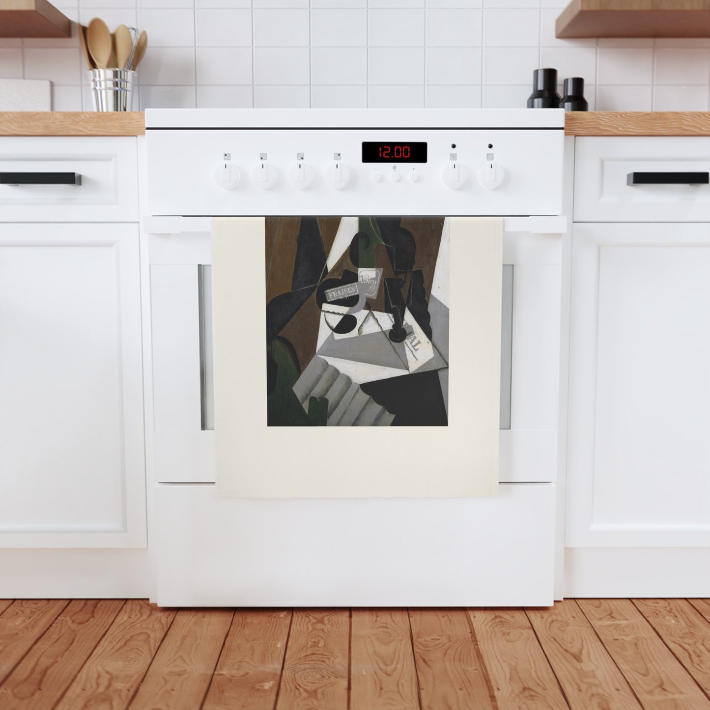 JUAN GRIS - THE POT OF STRAWBERRY JAM - ORGANIC COTTON HAND TOWEL