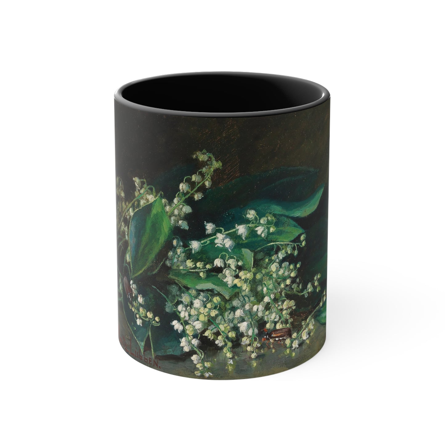 MARIE ELIZABETH MORITZ-LUBEN - LILIES OF THE VALLEY - ART COFFEE MUG