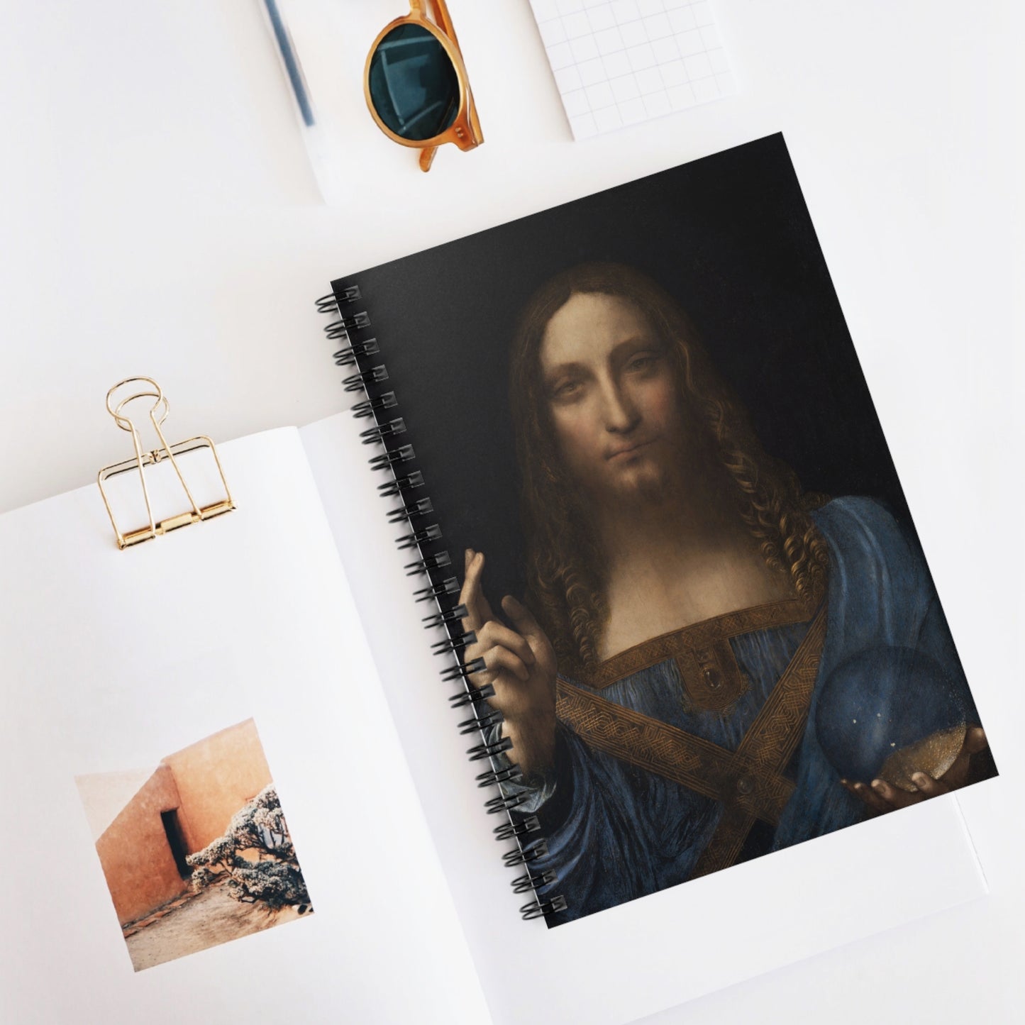 LEONARDO DA VINCI - SALVATOR MUNDI - ART SPIRAL NOTEBOOK