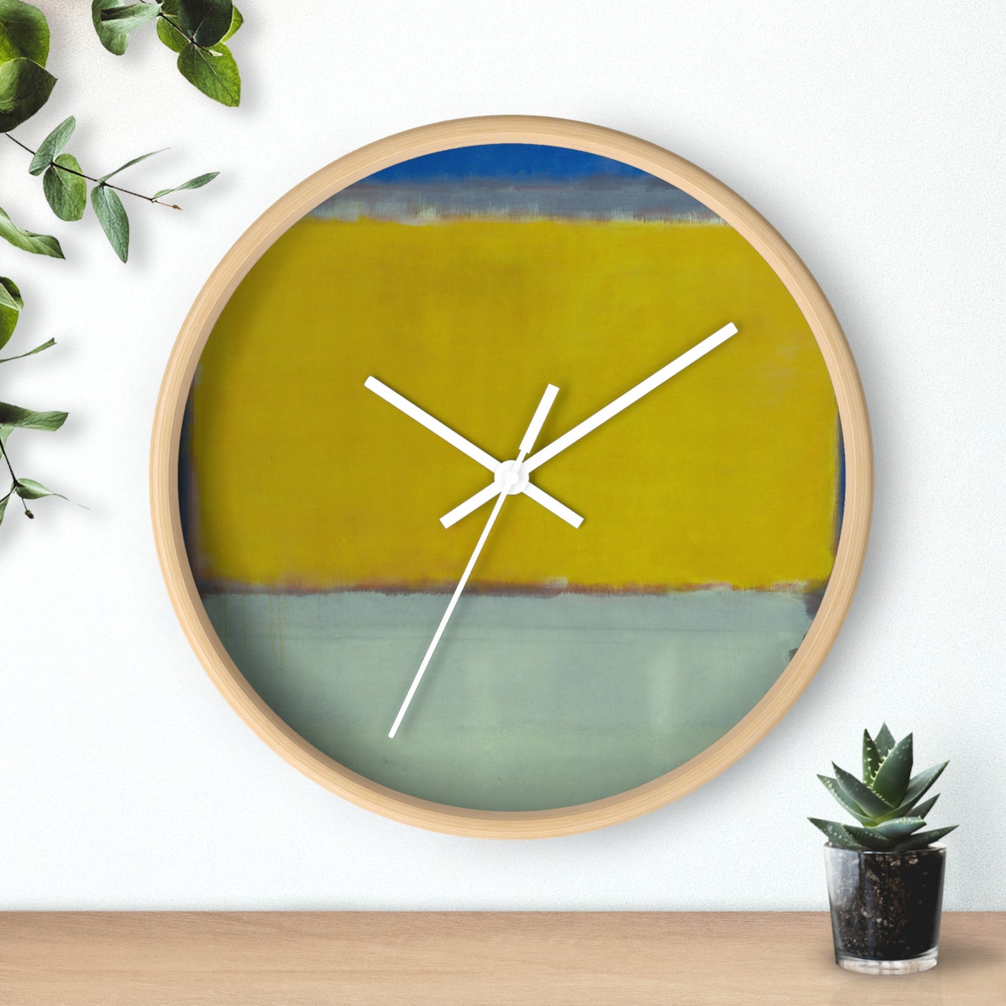 MARK ROTHKO - ABSTRACT - WOODEN WALL ART CLOCK