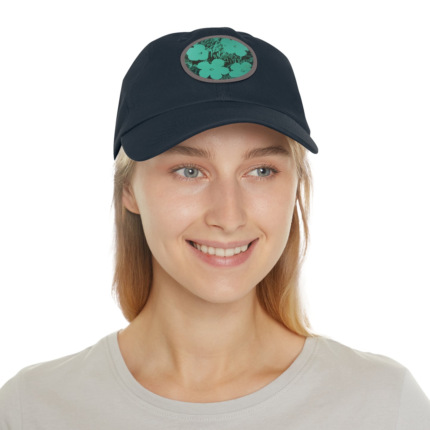 ANDY WARHOL - TEN-FOOT FLOWERS - UNISEX HAT W/ ROUND PATCH