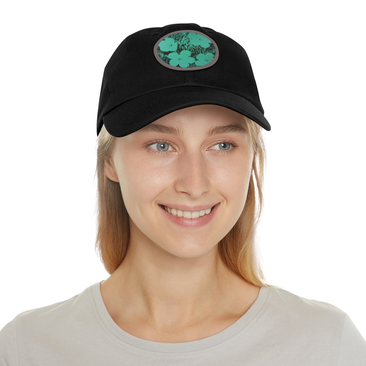 ANDY WARHOL - TEN-FOOT FLOWERS - UNISEX HAT W/ ROUND PATCH