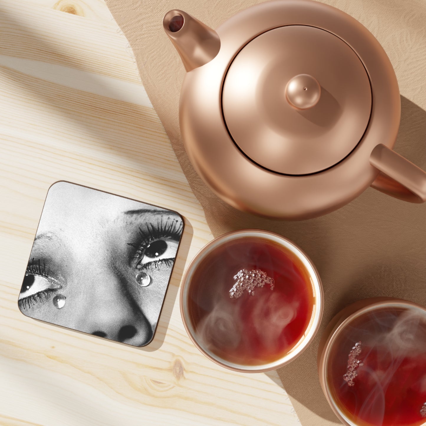 MAN RAY - GLASS TEARS, 1932 - HARDBOARD BACK COASTER