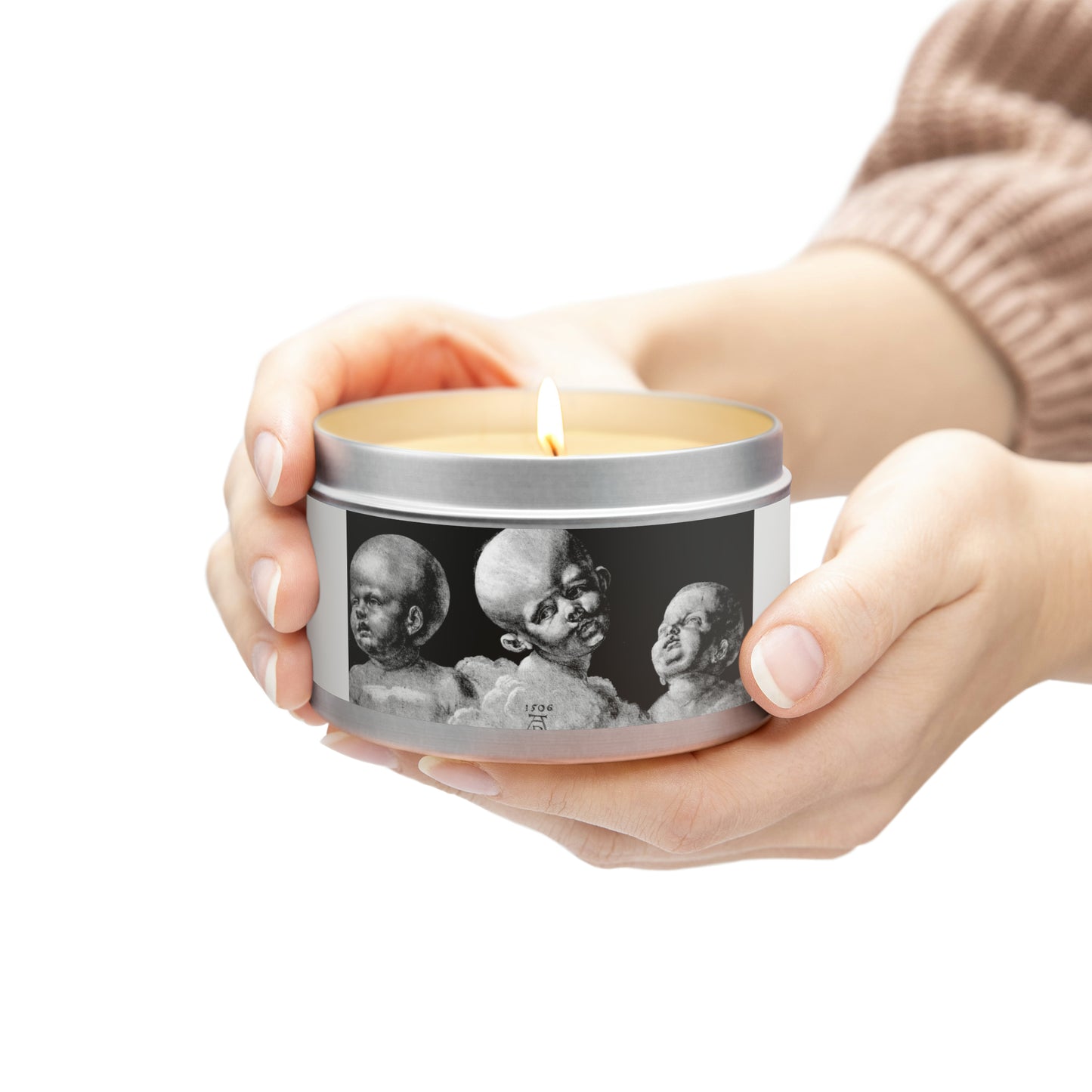 ALBRECHT DURER - DREI KINDERKOPFE - TIN CANDLE - GIFT FOR HIM