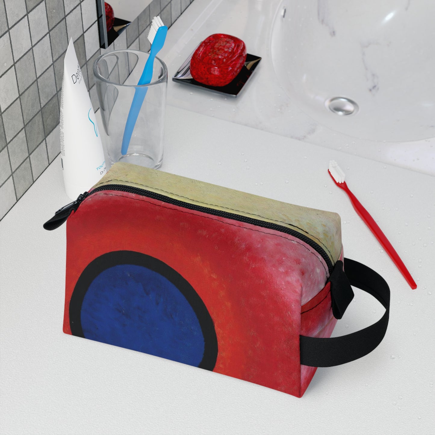WASSILY KANDINSKY - BLUE CIRCLE II - UNISEX TOILETRY BAG