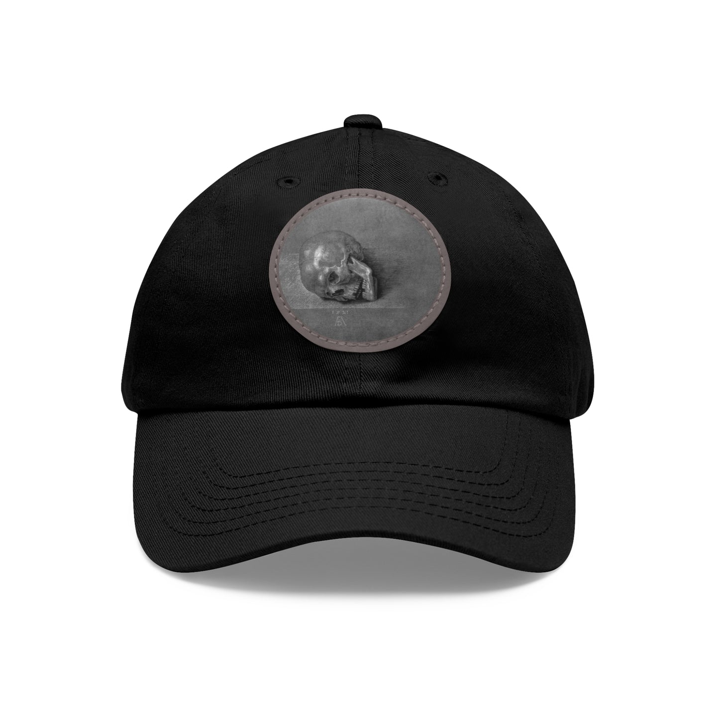 ALBRECHT DURER - SKULL - UNISEX HAT W/ ROUND PATCH