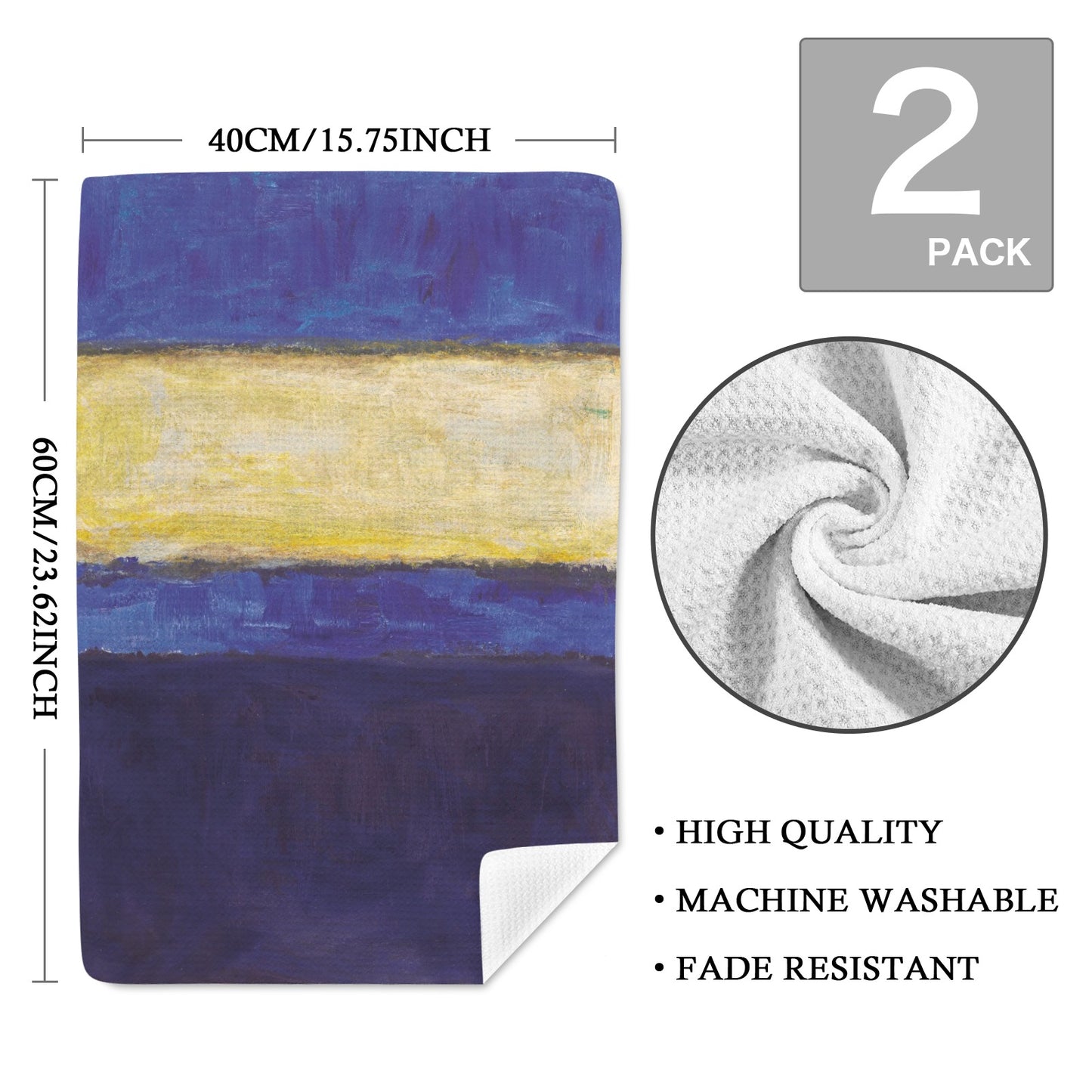 MARK ROTHKO - ABSTRACT - HAND TOWELS QTY 2