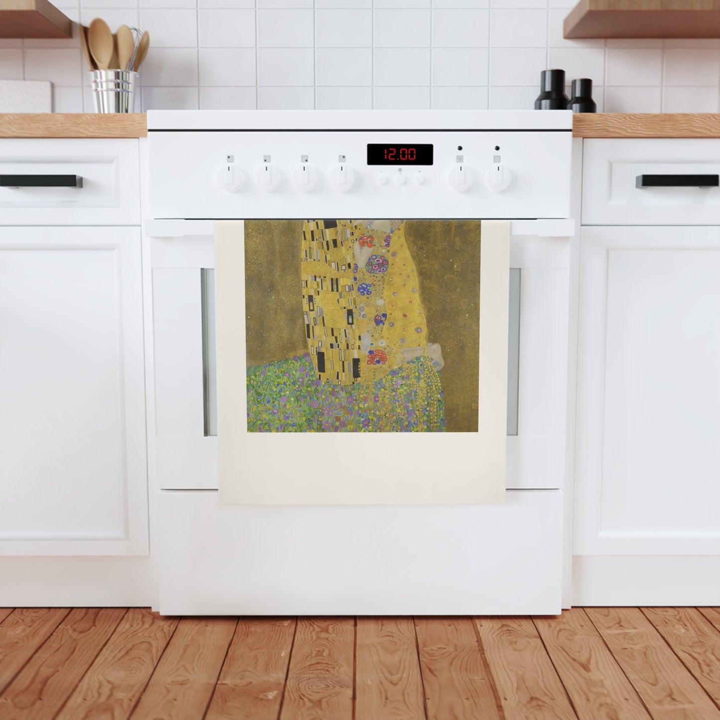 GUSTAV KLIMT - THE KISS - ORGANIC COTTON HAND TOWEL