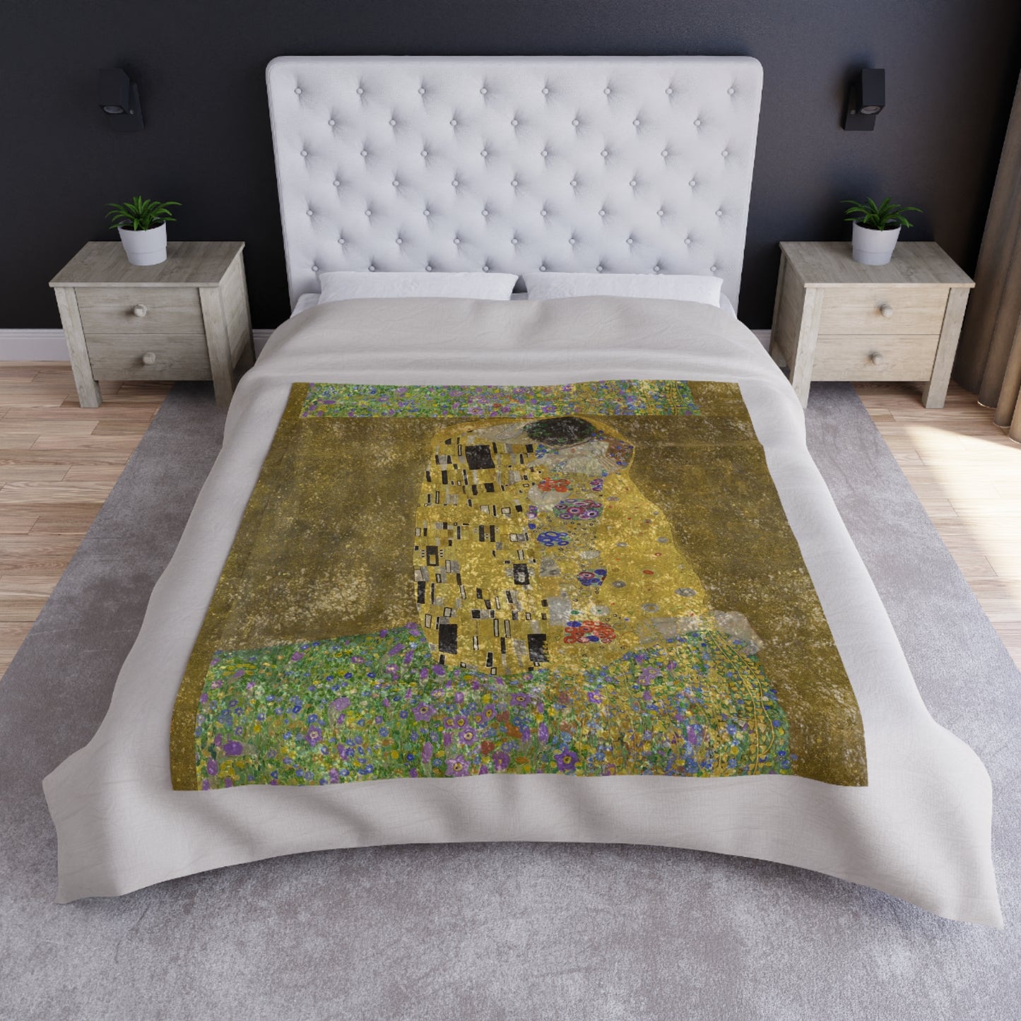 GUSTAV KLIMT - THE KISS - VELVET BLANKET