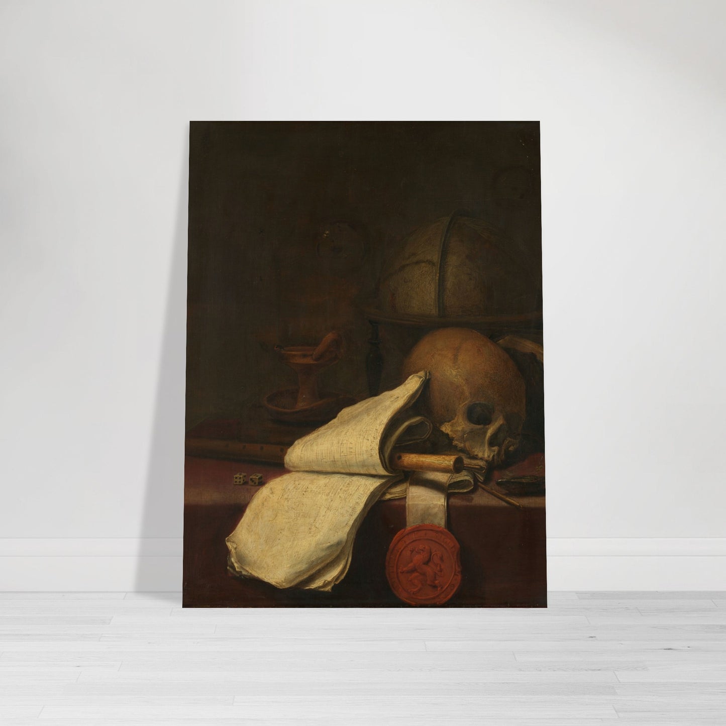 PIETER SYMONSZ POTTER - VANITAS STILL LIFE (1646) - MUSEUM QUALITY MATTE POSTER