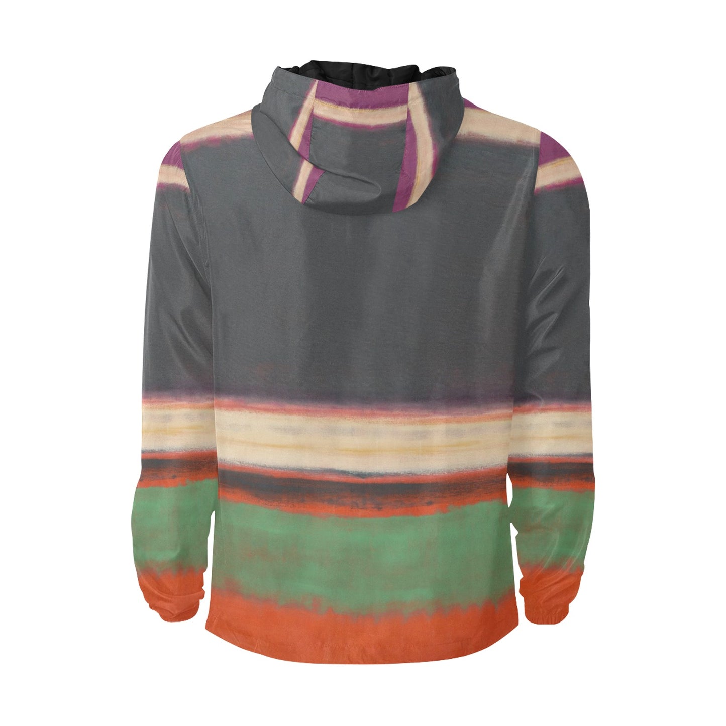 MARK ROTHKO - ABSTRACT ART - MEN'S QUILTED WINDBREAKER