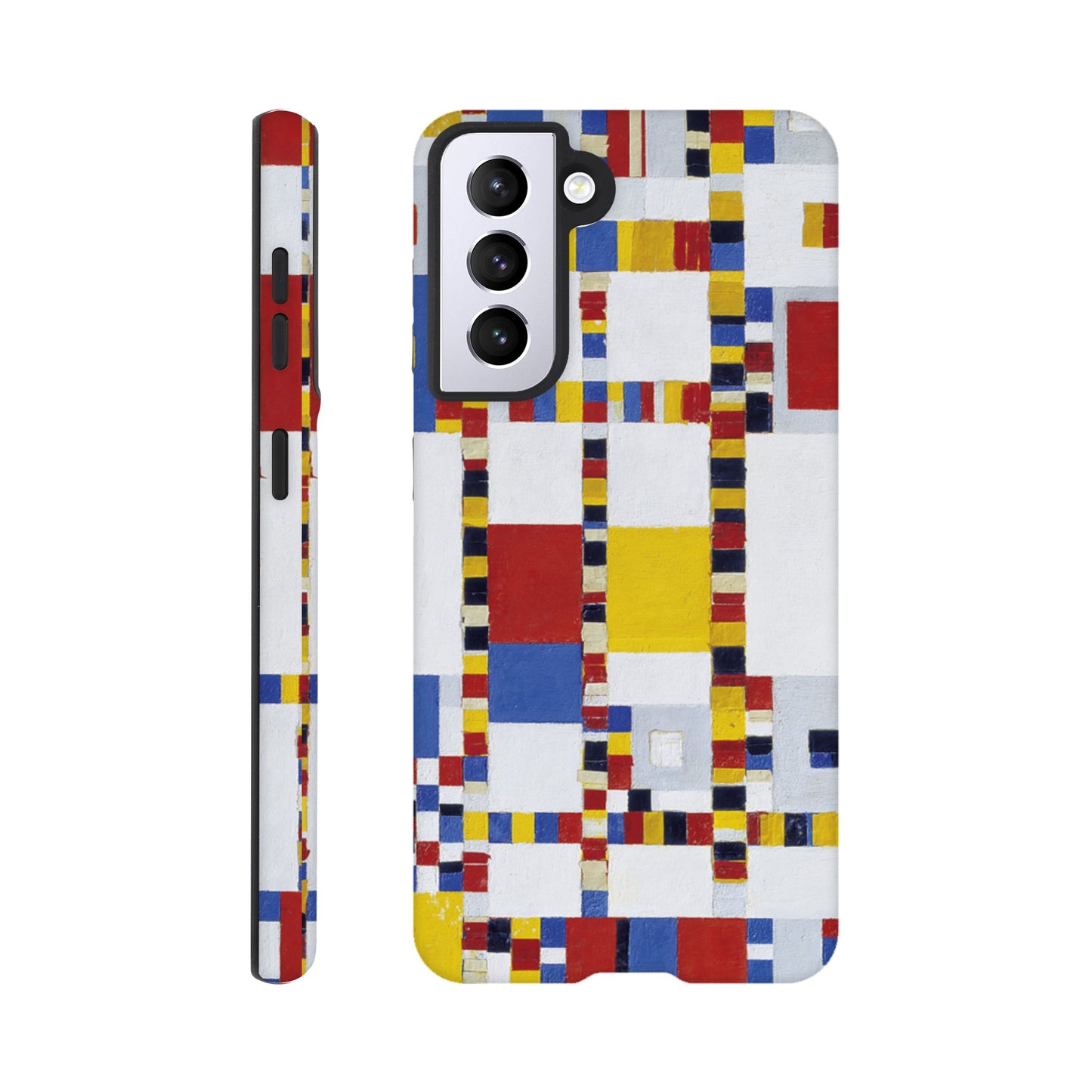 a phone case with a colorful pattern on it