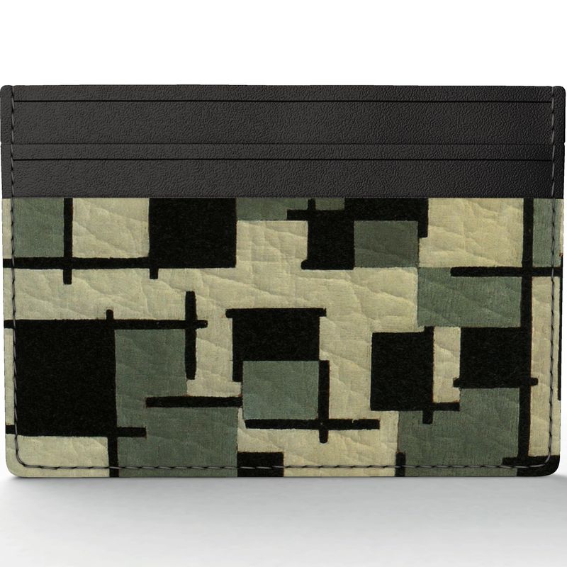 THEO VAN DOESBURG - COMPOSITION XIII - LEATHER CARD HOLDER