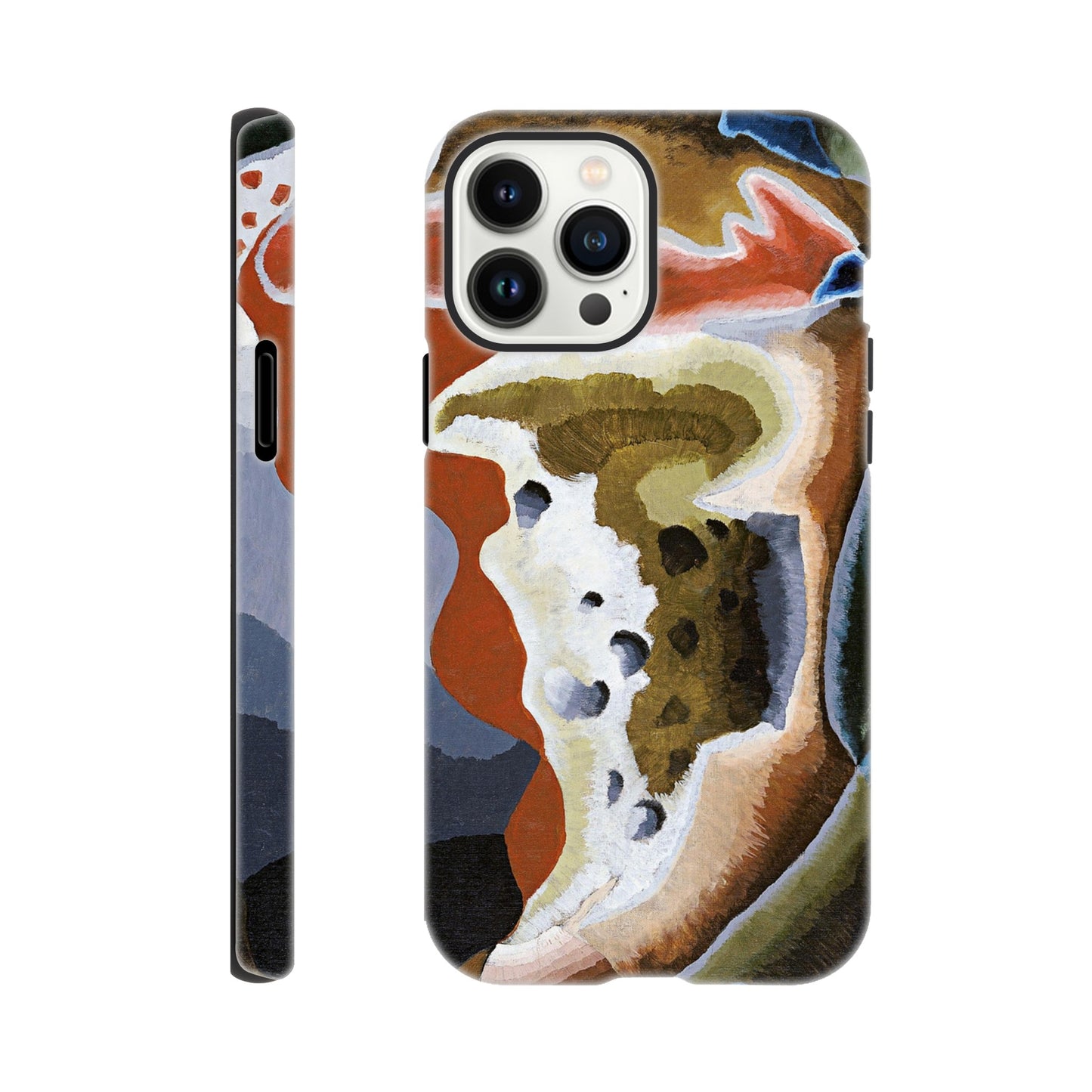 a phone case with a painting on it
