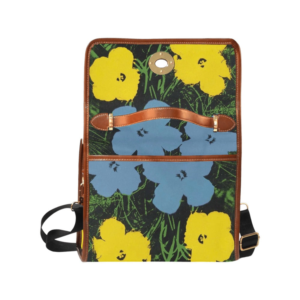 ANDY WARHOL - FLOWERS - WATERPROOF CANVAS BAG FOR HER