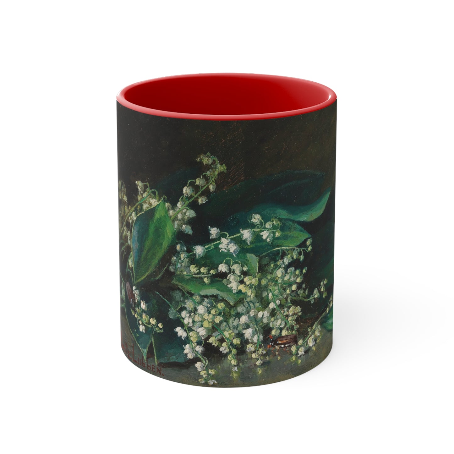 MARIE ELIZABETH MORITZ-LUBEN - LILIES OF THE VALLEY - ART COFFEE MUG