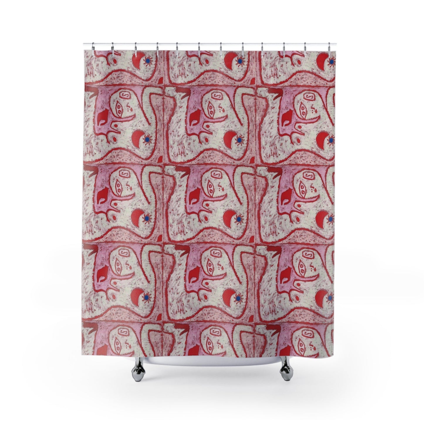 Art shower curtain