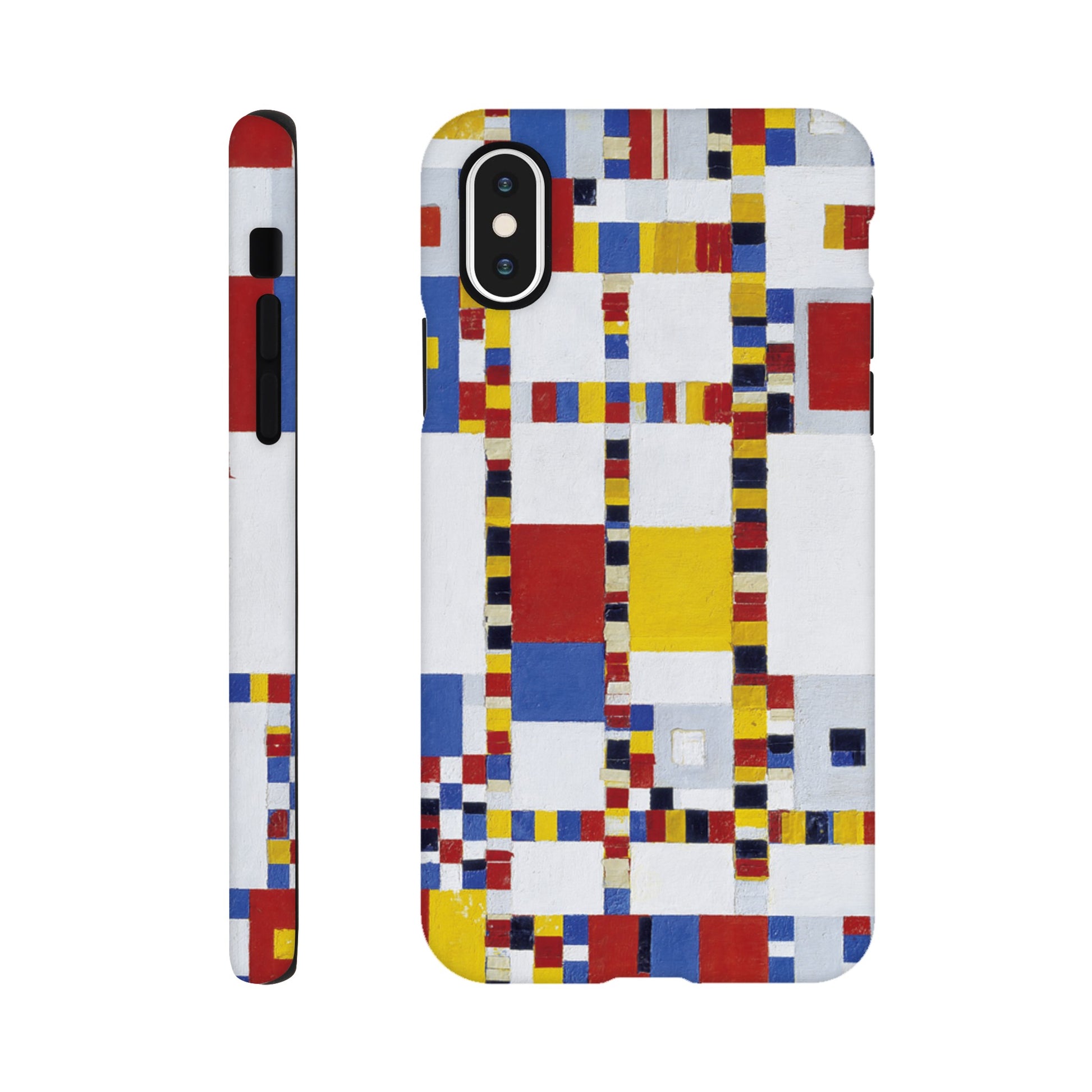 a cell phone case with a colorful design