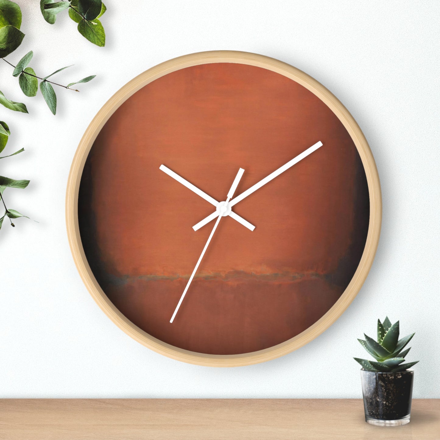 MARK ROTHKO - ABSTRACT - WOODEN WALL ART CLOCK
