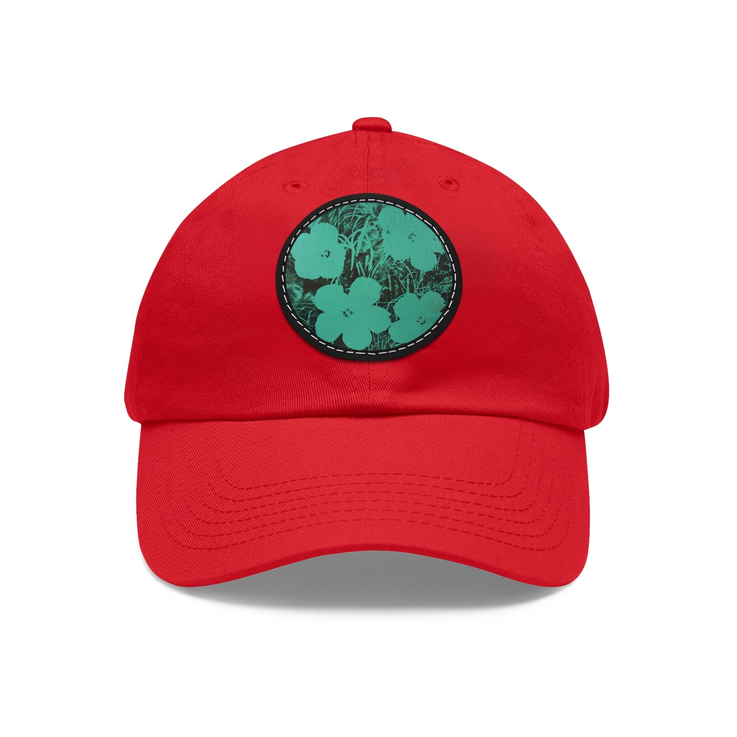 ANDY WARHOL - TEN-FOOT FLOWERS - UNISEX HAT W/ ROUND PATCH