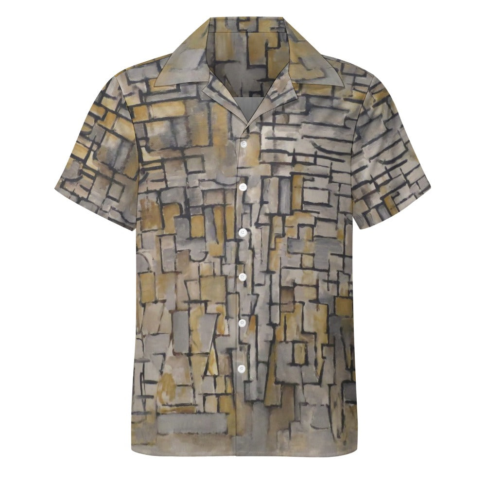 a shirt with a pattern of squares on it