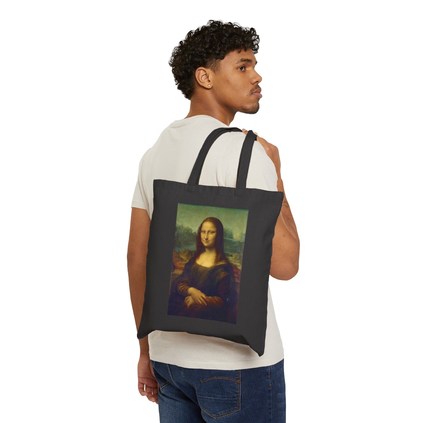 LEONARDO DA VINCI - MONA LISA - COTTON CANVAS TOTE