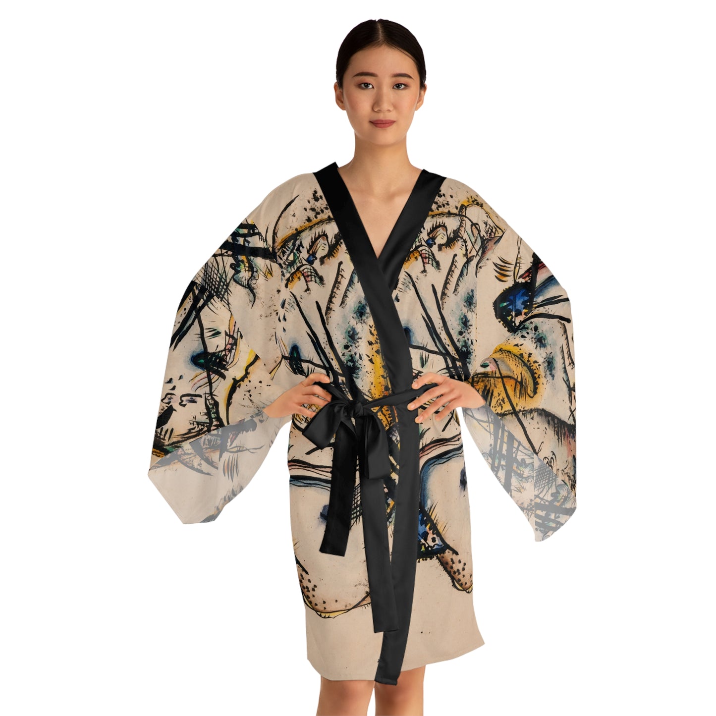 WASSILY KANDINSKY - WATERCOLOUR WITH SEVEN STROKES - KIMONO ROBE