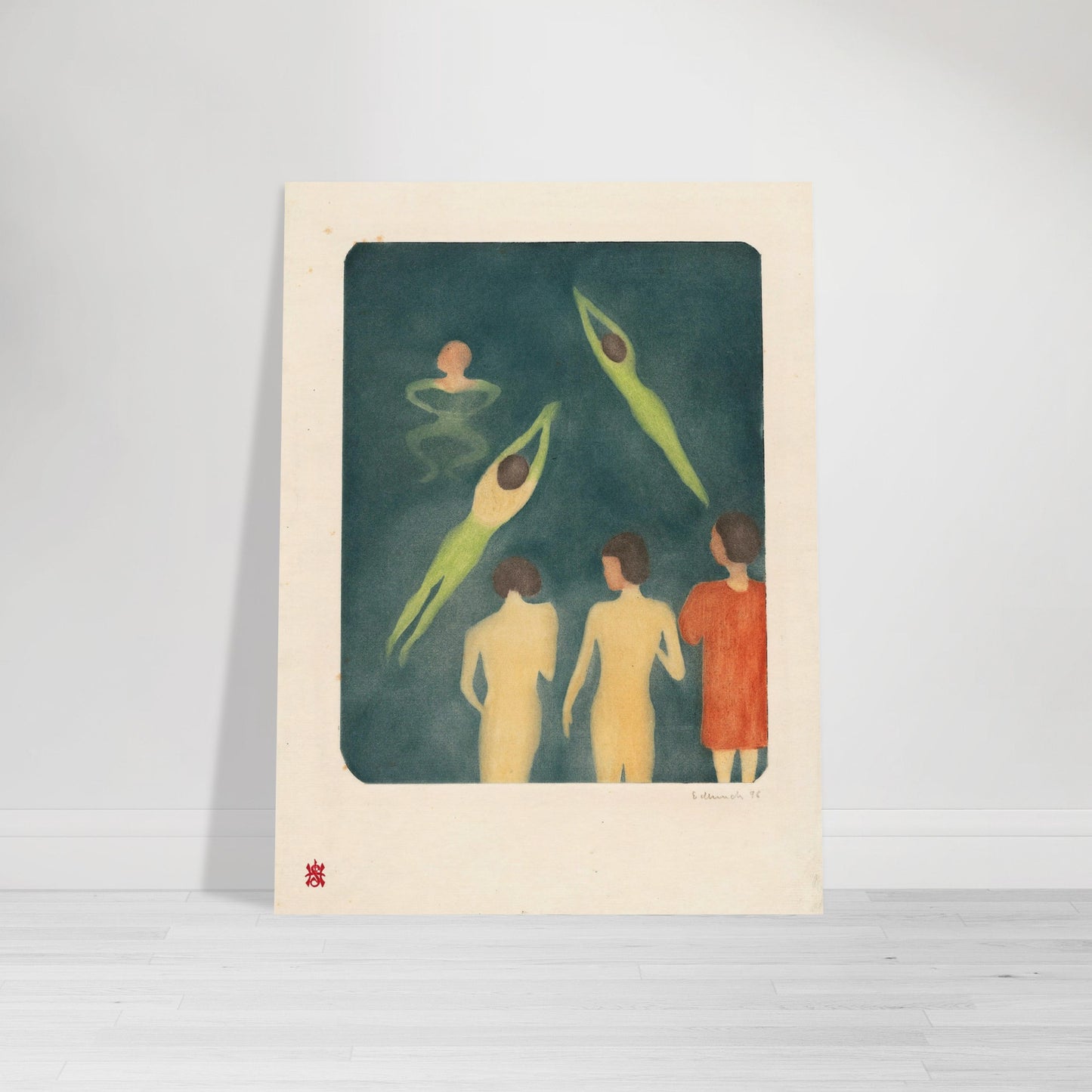 EDVARD MUNCH - BOYS BATHING (1896) - MUSEUM QUALITY MATTE POSTER