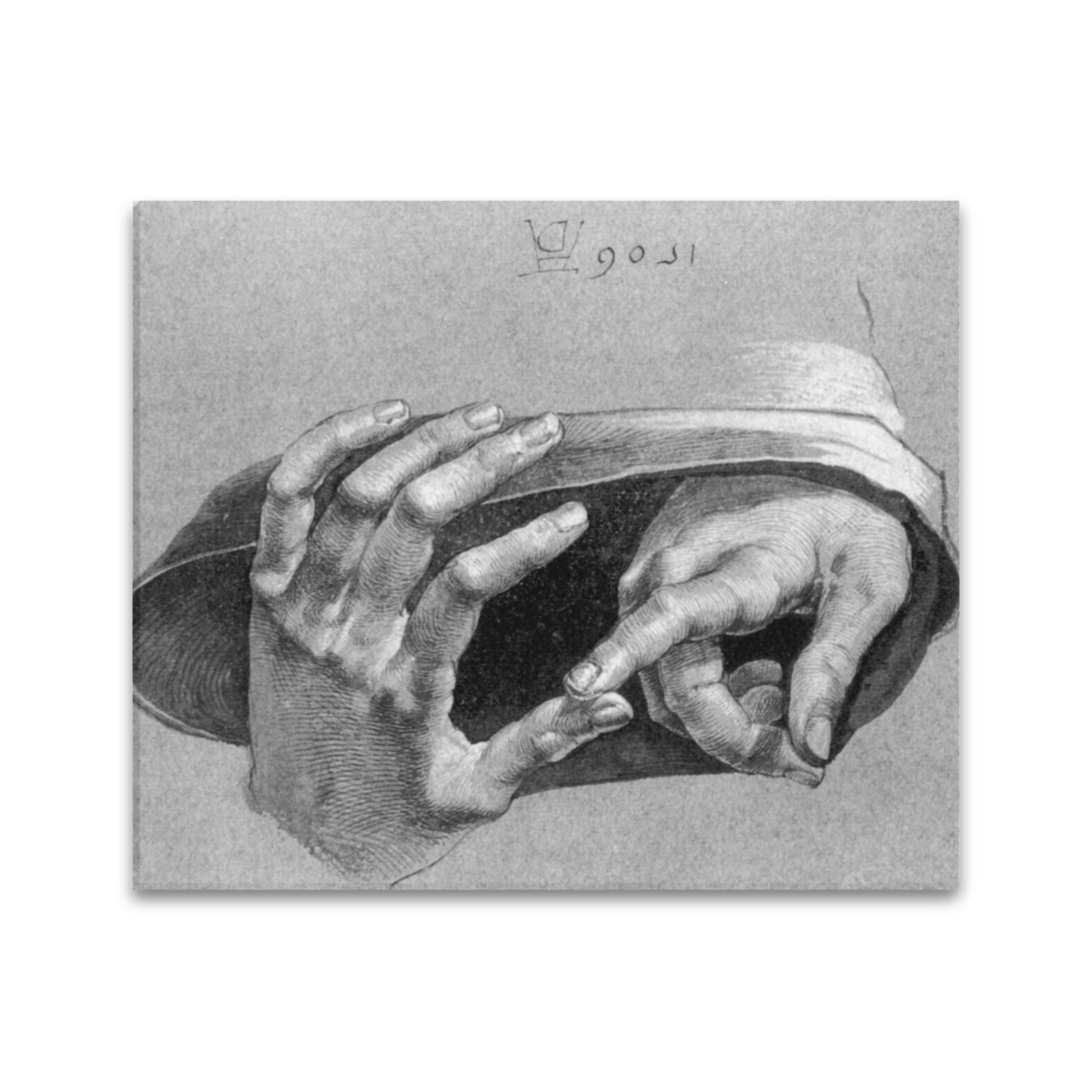 ALBRECHT DURER - HANDS OF 12 YEAR-OLD CHRIST - CANVAS PRINT 20"x 24"