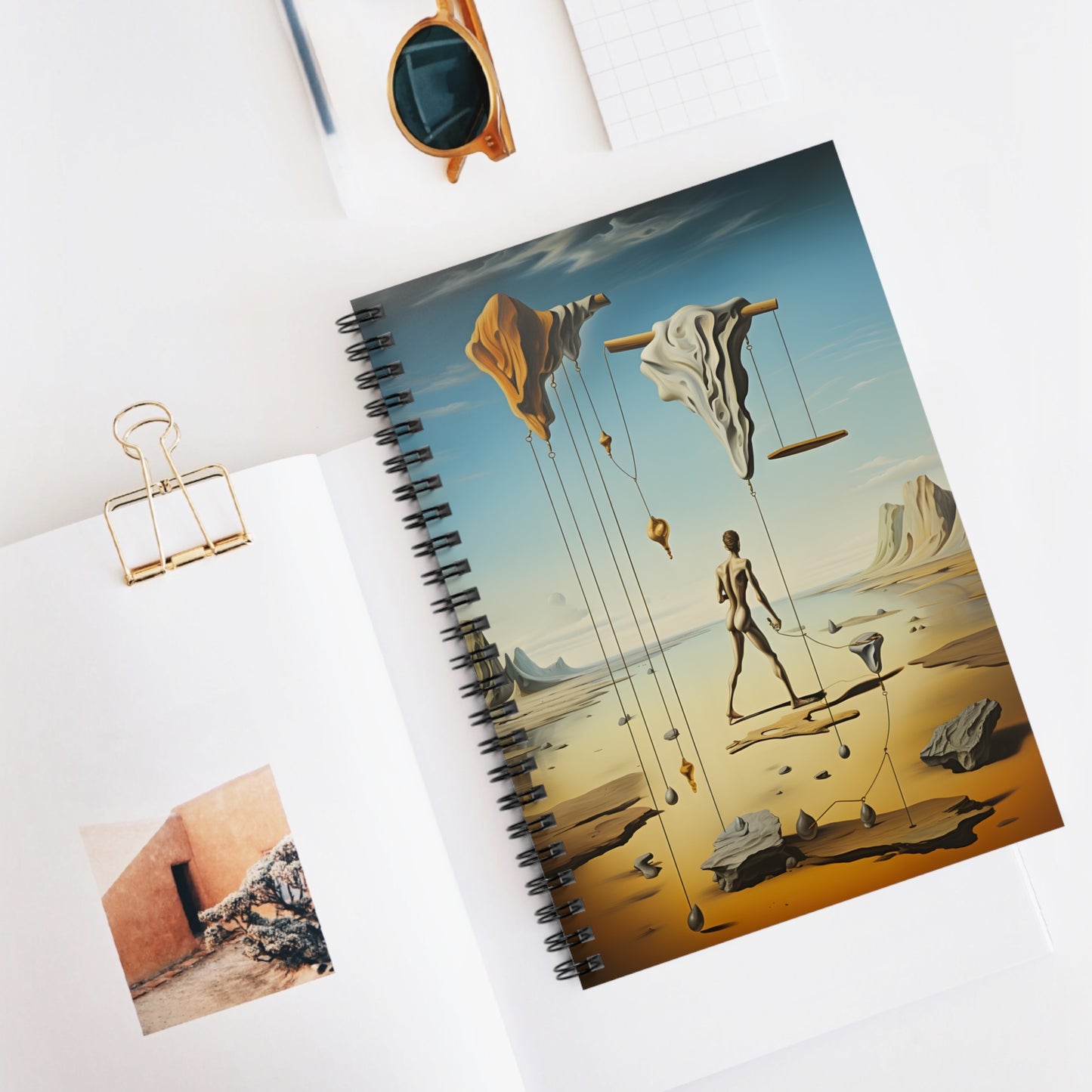 SALVADOR DALI - SURREALISM - SPIRAL ART NOTEBOOK