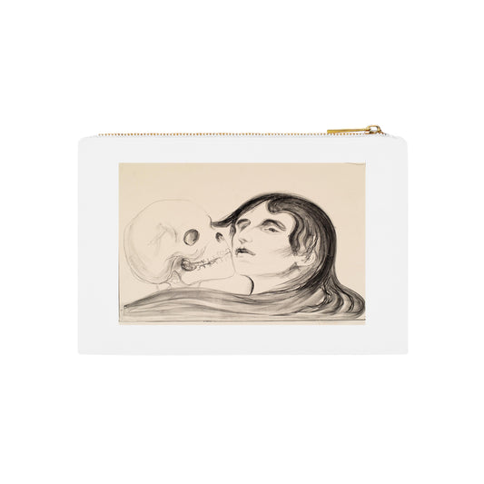 EDVARD MUNCH - THE KISS OF DEATH - COTTON CANVAS COSMETIC BAG TRAVEL ORGANIZER