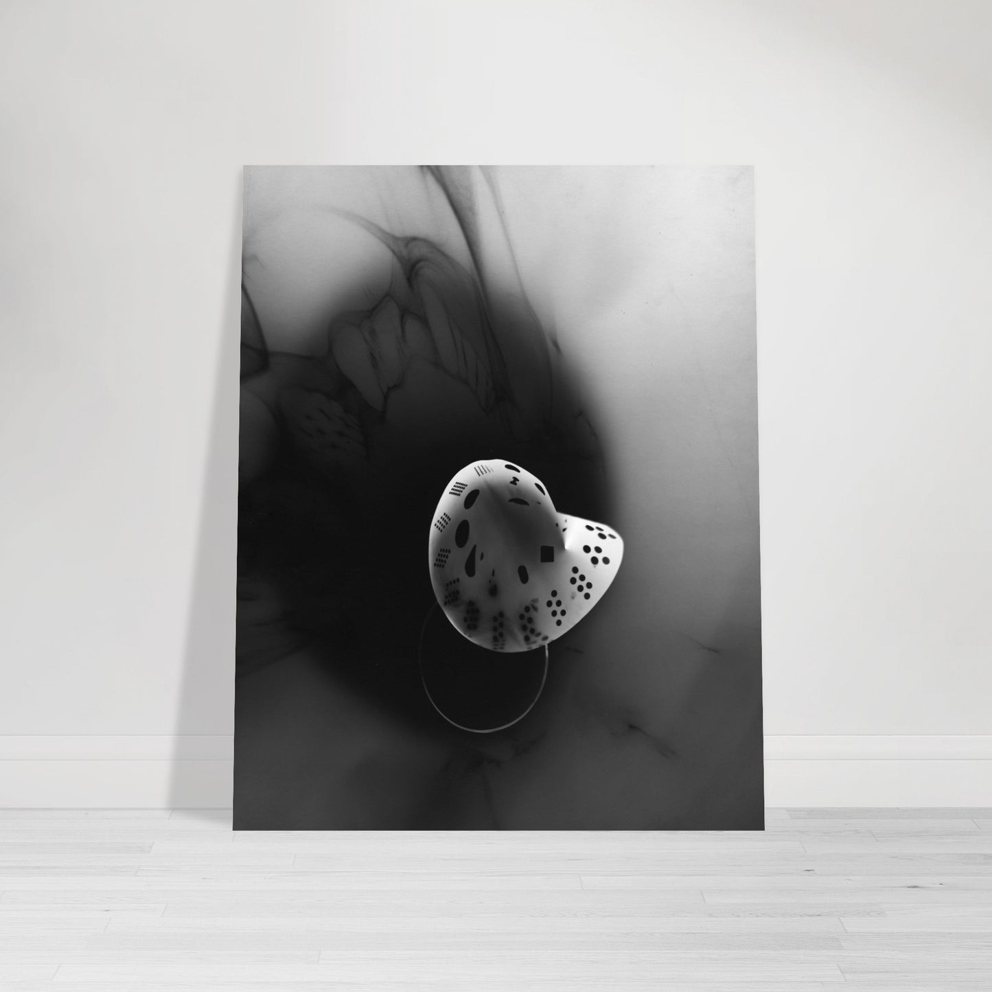 a black and white photo of a flower