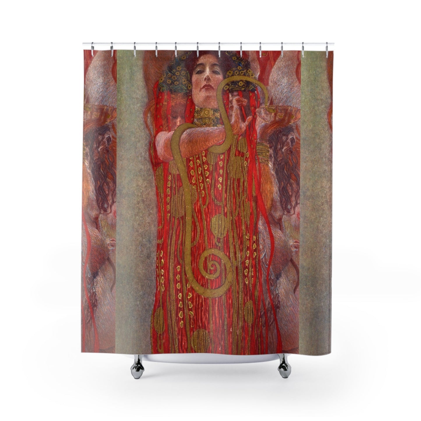 Art shower curtain