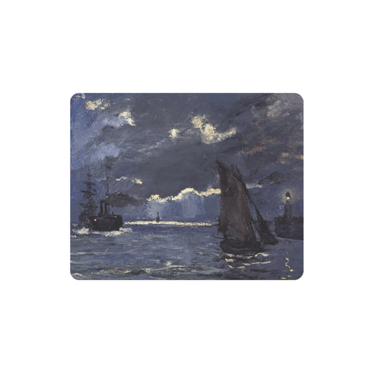 CLAUDE MONET - A SEASCAPE, SHIPPING BY MOONLIGHT - ART MOUSE PAD