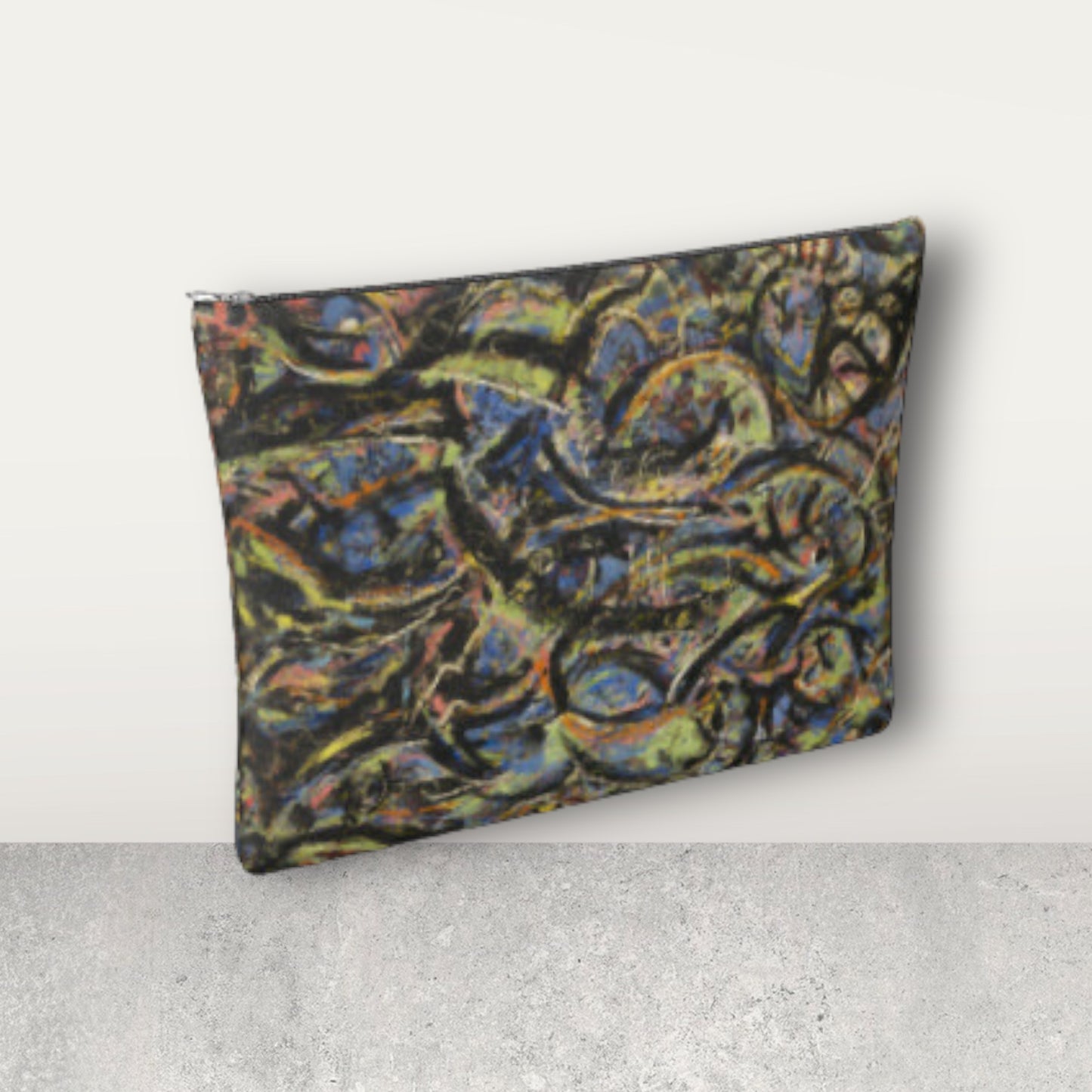 JACKSON POLLOCK - FREE FORM - LEATHER CLUTCH