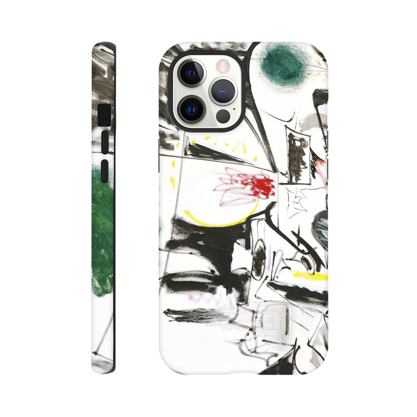 a phone case with a painting on it