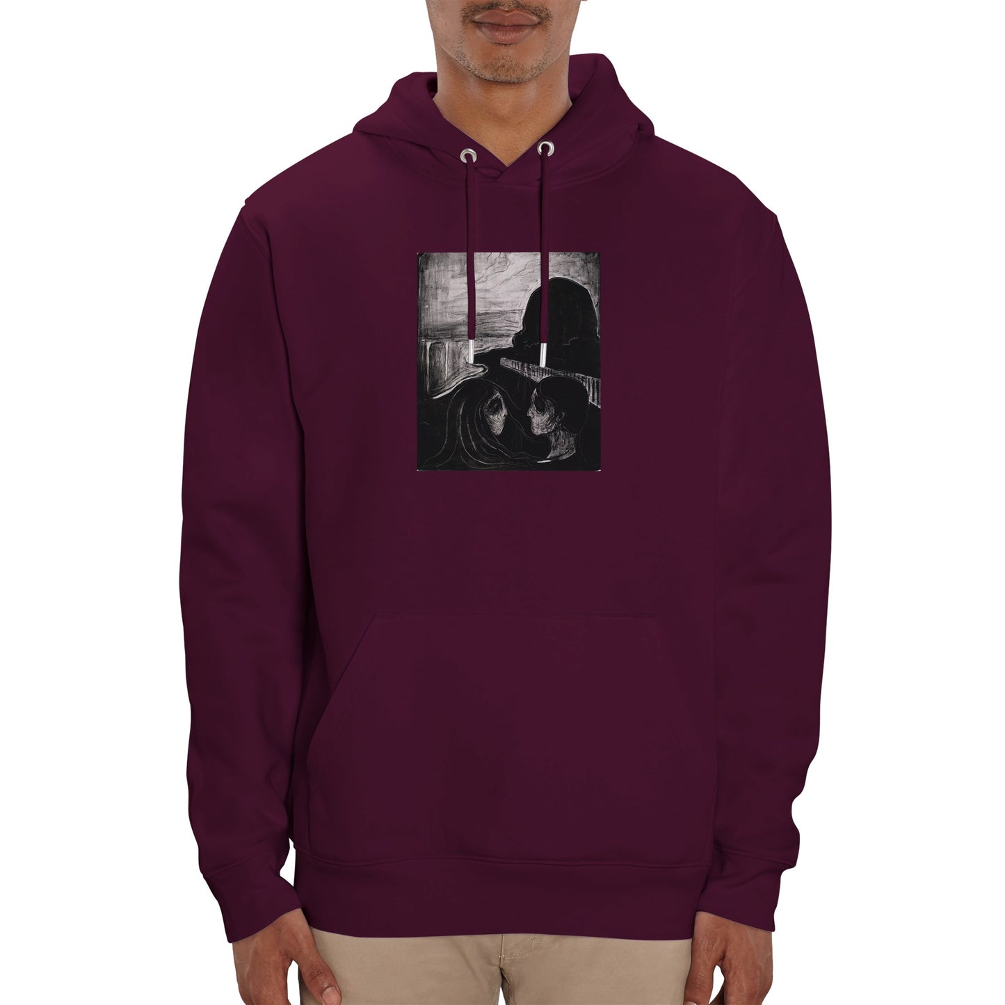EDVARD MUNCH - ATTRACTION I - ORGANIC UNISEX PULLOVER HOODIE