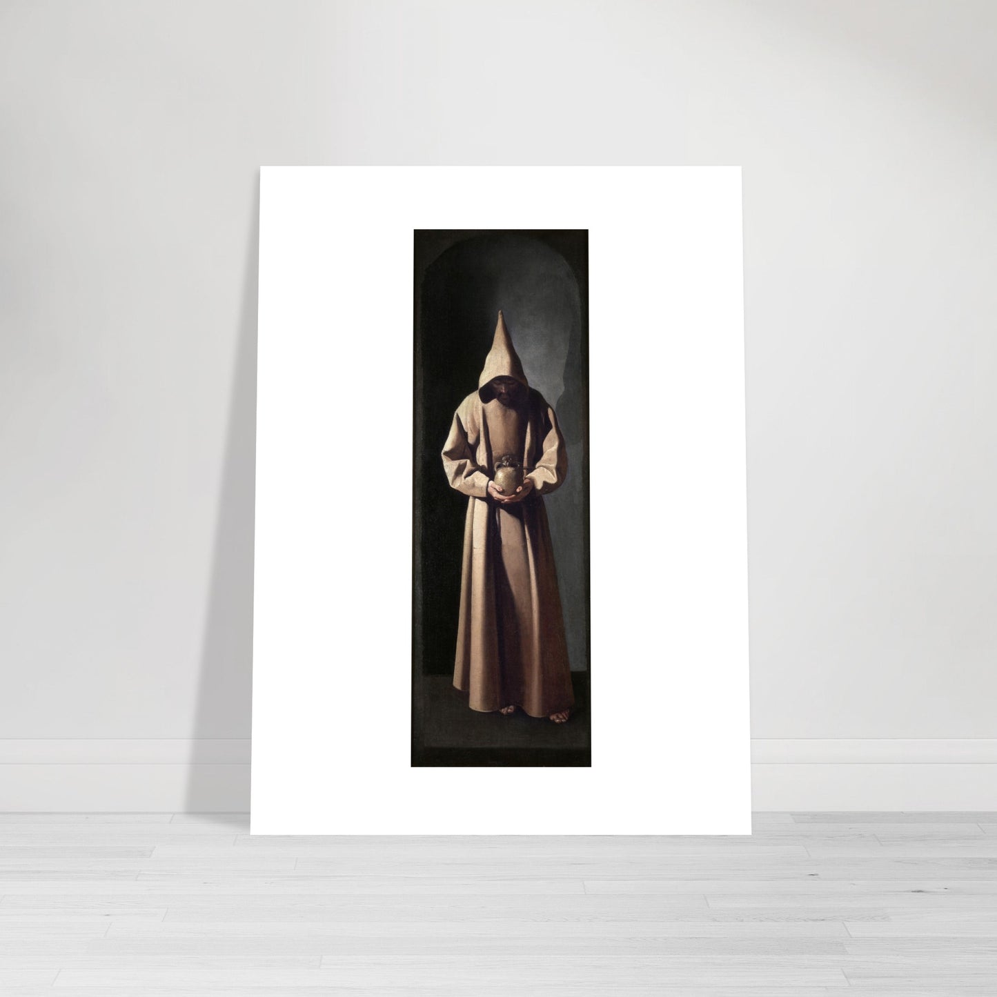 FRANCISCO DE ZUBARAN - ST. FRANCIS CONTEMPLATING SKULL (1635) - CLASSIC MATTER POSTER