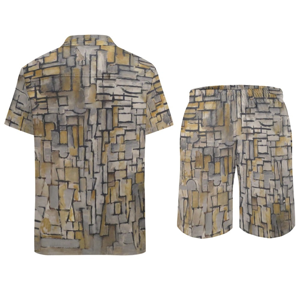 PIET MONDRIAN - TABLEAU No. 2, COMPOSITION No. VII (1913) - BEACH SUIT FOR HIM