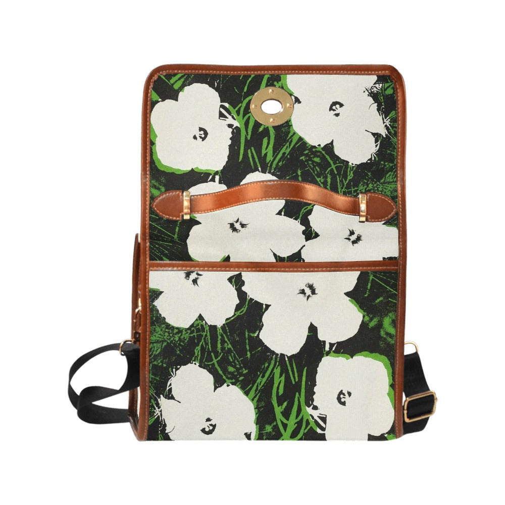 ANDY WARHOL - FLOWERS - WATERPROOF CANVAS BAG FOR HER