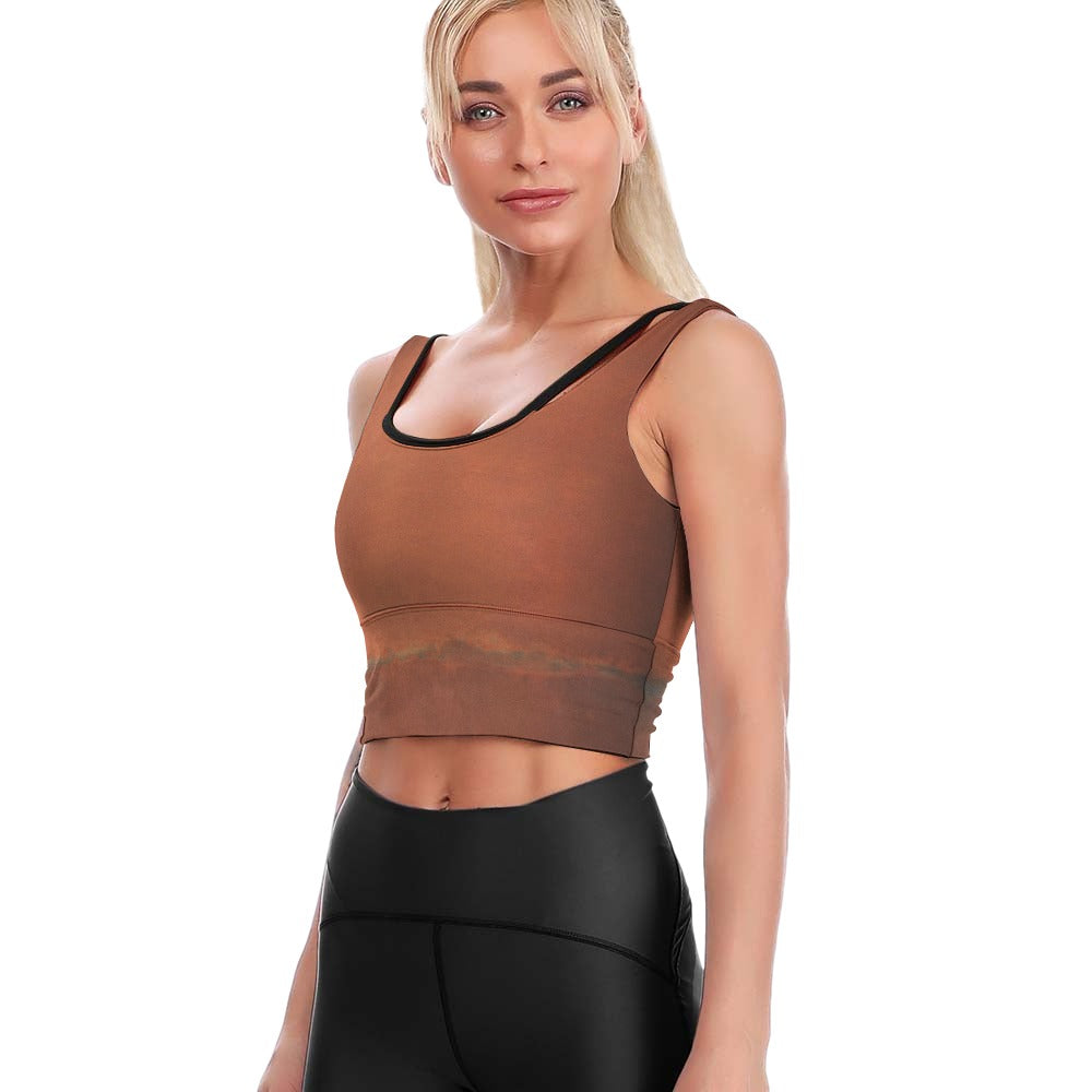 MARK ROTHKO - ABSTRACT ART DETAIL - YOGA SPORT BRA VEST