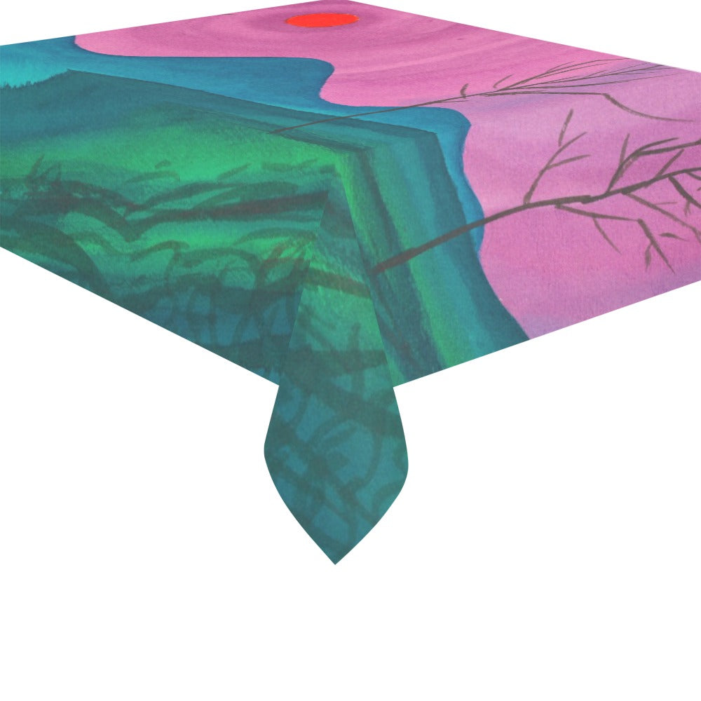 KARL WIENER - LANDSCHAFT - TABLECLOTH 70"x 52"