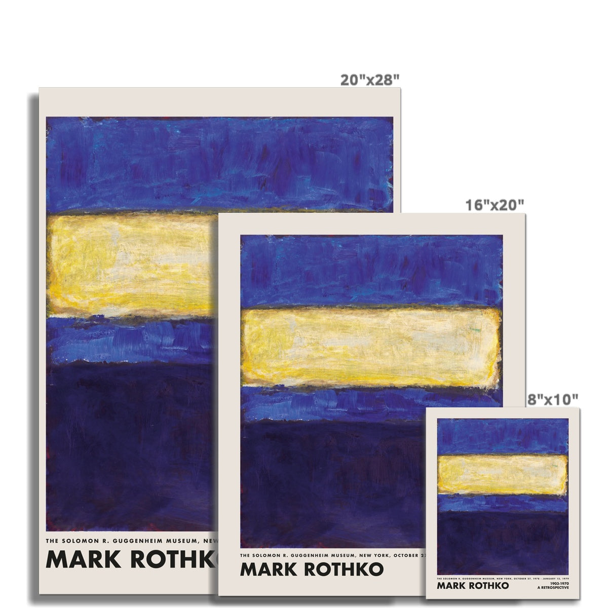 MARK ROTHKO - A RETROSPECTIVE - FINE ART PRINT