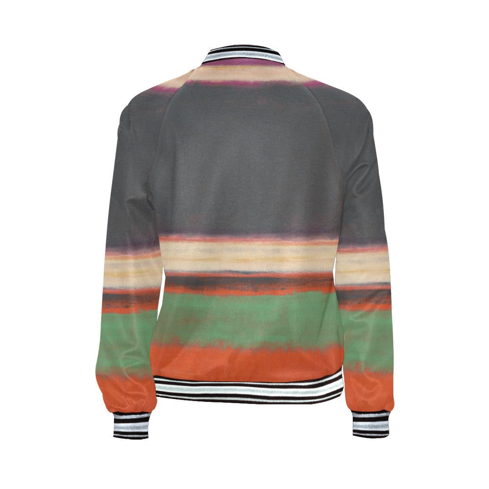 MARK ROTHKO - ABSTRACT - WOMEN'S FULL ZIPPER JACKET