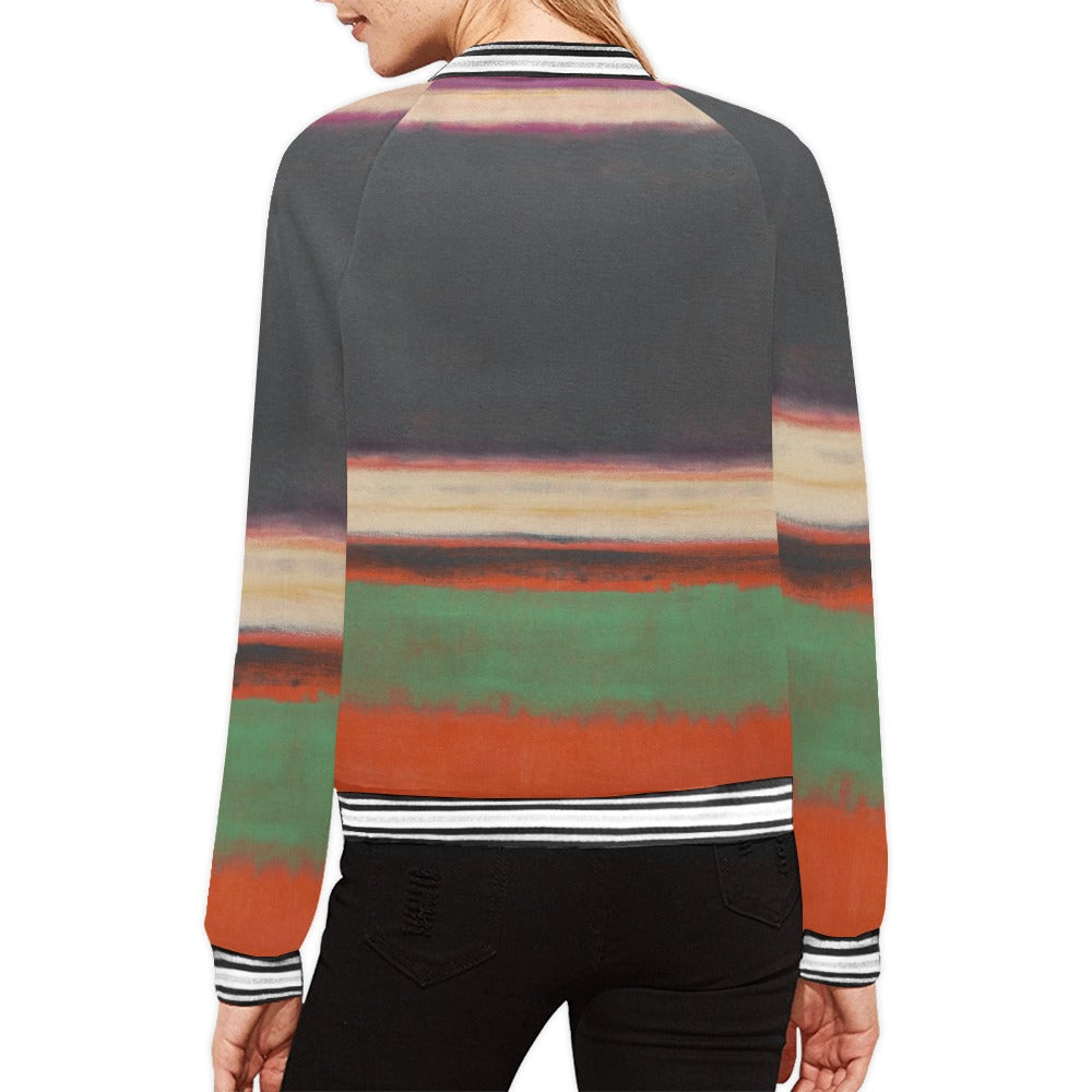 MARK ROTHKO - ABSTRACT - WOMEN'S FULL ZIPPER JACKET